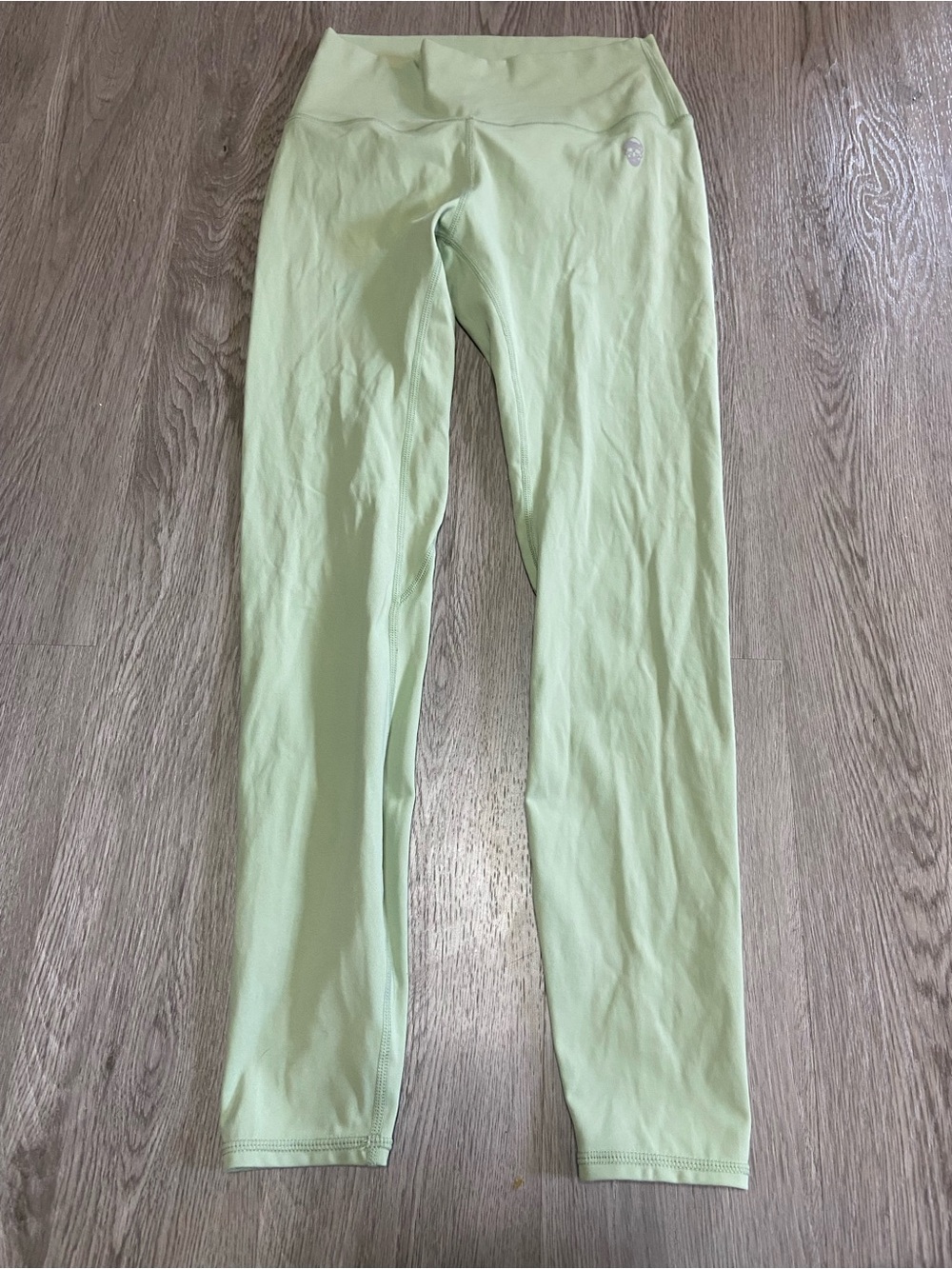 High-Waist Light Green Leggings - Women's Activewear